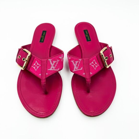 Louis Vuitton LV Monogram Sandals Flats EU 40 US 10 - Picture 3 of 11